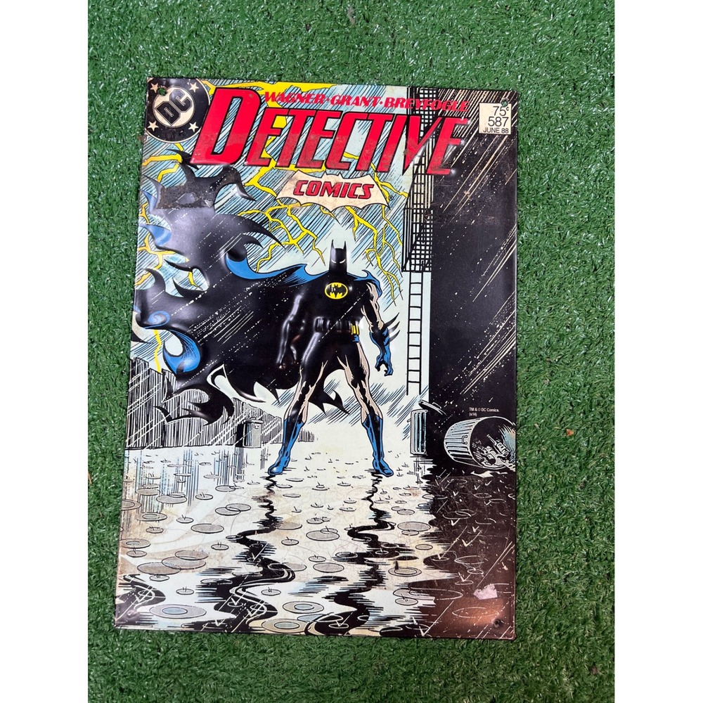 Detective Comics #587 June‎ 1988 Batman DC Comic Book Wall art Tin Sign